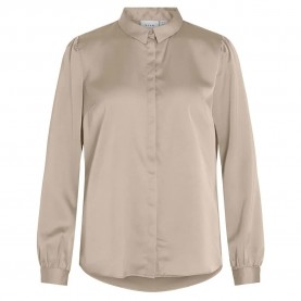 дамски,блузи,дамски,ризи,vila,ellette,satin,long,sleeve,blouse,beige,(cement)