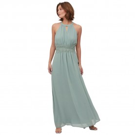 рокля,дамски,поли,и,рокли,vila,milina,halter,sleveless,long,dress,green