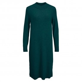 рокля,дамски,поли,и,рокли,vila,ril,long,sleeve,midi,dress,green,(ponderosa,pine,detail,dark,melange)