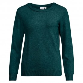 блуза,дамски,пуловери,дамски,плетени,дрехи,vila,ril,sweater,green,(ponderosa,pine,detail,dark,melange)