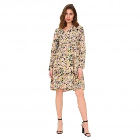 рокля,дамски,поли,и,рокли,jdy,newpiper,long,sleeve,midi,dress,brown,(cloud,dancer,aop,spray,animal)