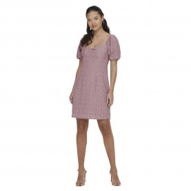 рокля,дамски,поли,и,рокли,jdy,willow,bow,short,sleeve,short,dress,woodrose,(pink)