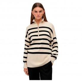 блуза,дамски,пуловери,дамски,плетени,дрехи,object,ester,half,zip,sweater,beige