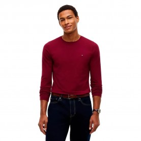 тениска,мъжки,тениски,дамски,тениски,tommy,hilfiger,mw0mw10804,long,sleeve,t,shirt,red,(deep,rouge)