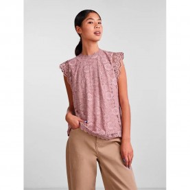 дамски,блузи,дамски,ризи,pieces,olline,lace,sleeveless,blouse,woodrose,(pink)