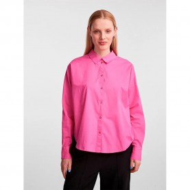 риза,с,дълъг,ръкав,дамски,блузи,дамски,ризи,pieces,tanne,loose,long,sleeve,shirt,pink,(shocking,pink)
