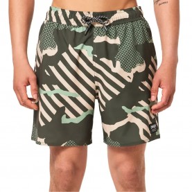 бански,гащета,мъжки,бански,костюми,oakley,grip,camo,rc,18´´,swimming,shorts,green