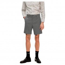 къси,панталони,мъжки,панталони,selected,adam,slim,fit,shorts,medium,grey,melange,pattern,herringbone,(grey)