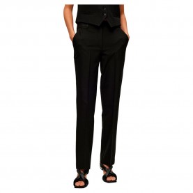 панталони,дамски,панталони,selected,eliana,straight,fit,mid,waist,pants,black