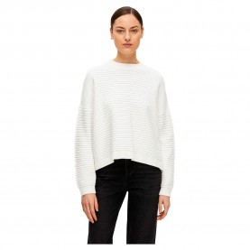 блуза,дамски,пуловери,дамски,плетени,дрехи,selected,laurina,o,neck,sweater,white