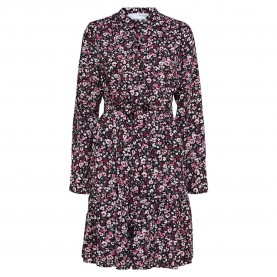 рокля,дамски,поли,и,рокли,selected,mivi,long,sleeve,short,dress,black