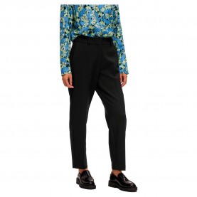 панталони,дамски,панталони,selected,rita,ria,cropped,fit,mid,waist,pants,black