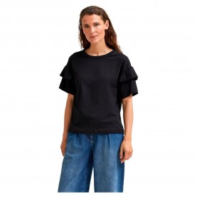 тениска,дамски,тениски,selected,rylie,florence,short,sleeve,t,shirt,black,(black)