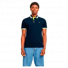 мъжки,блузи,с,яка,jack,&,jones,epaulos,short,sleeve,polo,dark,navy,detail,neon,(blue)