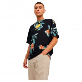 тениска,мъжки,тениски,jack,&,jones,flores,aop,short,sleeve,t,shirt,black,(tap,shoe,aop,flowers)