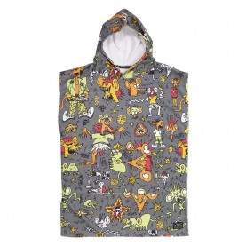 хавлии,ocean,&,earth,irvine,hooded,youth,poncho,multicolor,(grey)