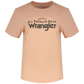 тениска,дамски,тениски,wrangler,logo,short,sleeve,t,shirt,rose,cloud,(orange)