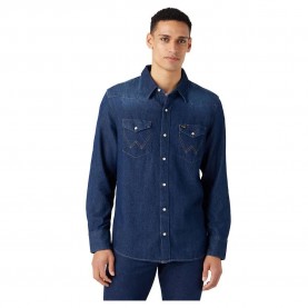 риза,с,дълъг,ръкав,мъжки,ризи,wrangler,27mw,long,sleeve,shirt,blue