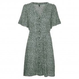 рокля,дамски,поли,и,рокли,vero,moda,alba,short,sleeve,short,dress,laurel,wreath,aop,joey,dot,(green)