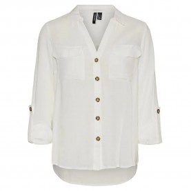 риза,с,дълъг,ръкав,дамски,блузи,дамски,ризи,vero,moda,bumpy,new,tall,long,sleeve,shirt,snow,white,(white)