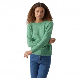 блуза,дамски,пуловери,дамски,плетени,дрехи,vero,moda,doffy,sweater,green,(bright,green,detail,melange)