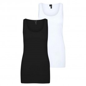 тениска,дамски,тениски,vero,moda,maxi,my,soft,sleeveless,t,shirt,2,units,black,(black,pack,bright,white)