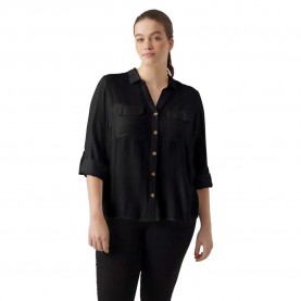 риза,с,дълъг,ръкав,дамски,блузи,дамски,ризи,vero,moda,curve,bumpy,new,long,sleeve,shirt,black