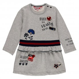 рокля,детски,поли,и,рокли,boboli,fuppet,flowers,and,hearts,dress,grey,(vigoé,gray)