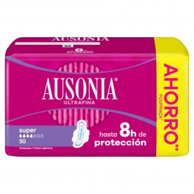 хигиена,тяло,ausonia,ad,wings,super,compresses,30,units,clear,(multicolor)
