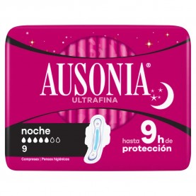 хигиена,тяло,ausonia,ad,woven,night,compresses,9,units,clear,(multicolor)