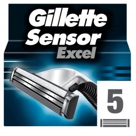 хигиена,аксесоари,gillette,excel,sensor,spare,parts,5,units,silver,(multicolor)