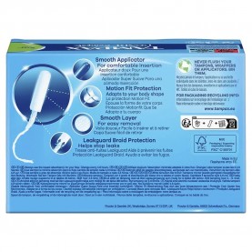 хигиена,тяло,tampax,compak,pearl,super,compresses,36,units,clear,(multicolor)