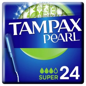 хигиена,тяло,tampax,pearl,super,compresses,24,units,clear,(multicolor)