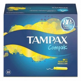 хигиена,тяло,tampax,regular,compank,compresses,22,units,blue,(multicolor)
