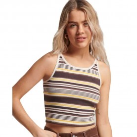 потник,дамски,топове,superdry,vintage,stripe,sleeveless,top,brown,orange,(dark,chocolate,brown,stripe)