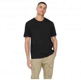 тениска,мъжки,тениски,only,&,sons,max,short,sleeve,t,shirt,black,(brown)