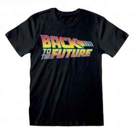 тениска,мъжки,тениски,heroes,official,back,to,the,future,vintage,logo,short,sleeve,t,shirt,black,(black)