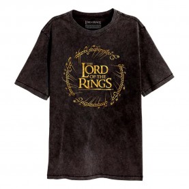 тениска,мъжки,тениски,heroes,official,lord,of,the,rings,gold,foil,logo,short,sleeve,t,shirt,black,(vintage,black)
