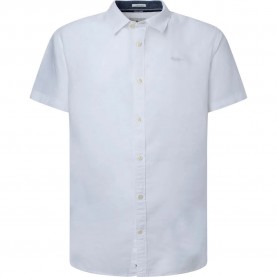 Риза с къс ръкав Pepe jeans Parker Short short sleeve shirt - White (White) риза,с,къс,ръкав,мъжки,ризи,pepe,jeans,parker,short,short,sleeve,shirt,white,(white)