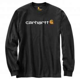 тениска,мъжки,тениски,carhartt,emea,core,logo,long,sleeve,t,shirt,black