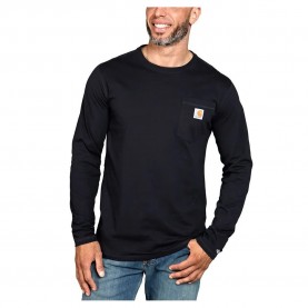 тениска,мъжки,тениски,carhartt,force,flex,pocket,relaxed,fit,long,sleeve,t,shirt,blue