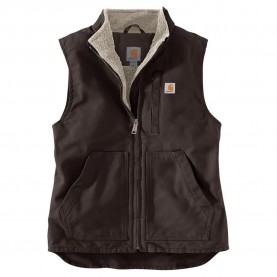 потник,дамски,потници,carhartt,sherpa,lined,mock,neck,vest,brown