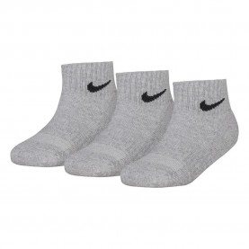 Чорапи Nike Performance Basic Ankle socks 3 pairs - Grey (Dk Grey Heather) чорапи,мъжки,чорапи,дамски,чорапи,nike,performance,basic,ankle,socks,3,pairs,grey,(dk,grey,heather)