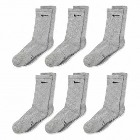 Чорапи Nike UN0019 short socks 6 pairs - Grey (Dk Grey Heather) чорапи,мъжки,чорапи,дамски,чорапи,nike,un0019,short,socks,6,pairs,grey,(dk,grey,heather)