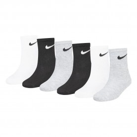 Чорапи Nike UN0030 short socks 6 pairs - Multicolor (White / Dark Gray Heather) чорапи,мъжки,чорапи,дамски,чорапи,nike,un0030,short,socks,6,pairs,multicolor,(white,dark,gray,heather)