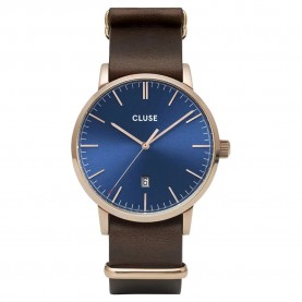 Часовник Cluse CW0101501009 woman watch - Golden (Brown / Blue) часовник,часовници,cluse,cw0101501009,woman,watch,golden,(brown,blue)