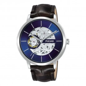 часовник,часовници,pulsar,p8a007x1,watch,silver,(brown,blue)