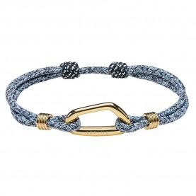бижутерия,8,b,plus,grande,grotta,bracelet,grey,melange,carabiner,gold,plating