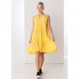 дънки,дамски,поли,и,рокли,lois,jeans,132990,44752,2252,sleeveless,short,dress,yellow,(yellow)