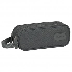 канцеларски,принадлежности,safta,basic,double,pencil,case,grey